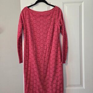 Womens Maternity Size Small Pink Lace long sleeved dress by Isabel Maternity